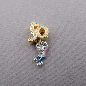 Disney Parks Mickey Mouse 50th Anniversary Dangle pandora Charm